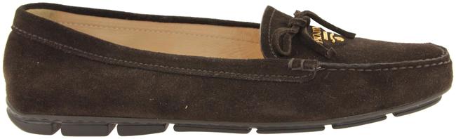 Prada Brown Moccasin Flats