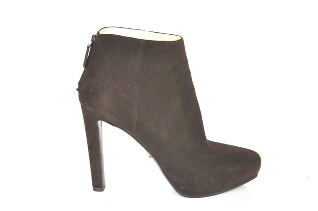 Prada Brown Suede Platform BootsBooties