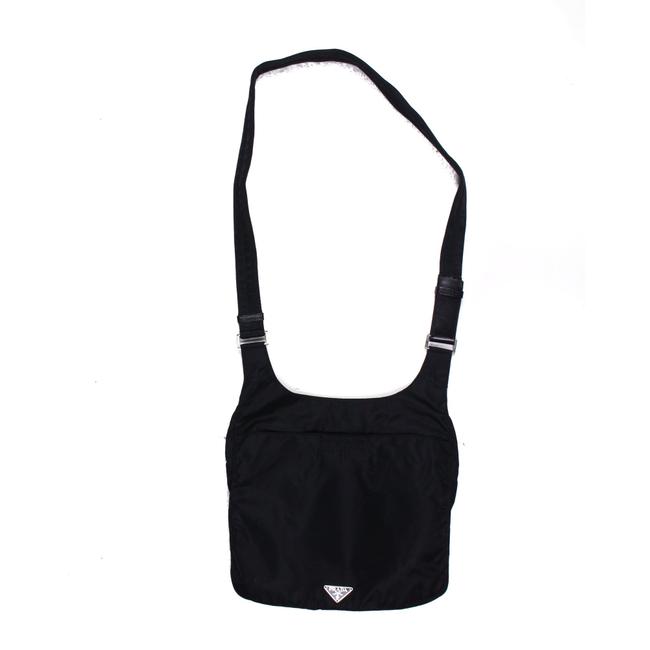 Prada Cahier Shoulder Crossbody Unisex with Logo Black Nylon Messenger Bag