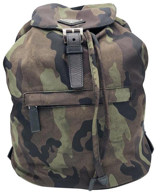 Prada Camoflauge Rucksack Nylon Backpack