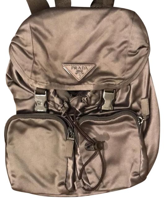 PradaChocolate Beige Backpack