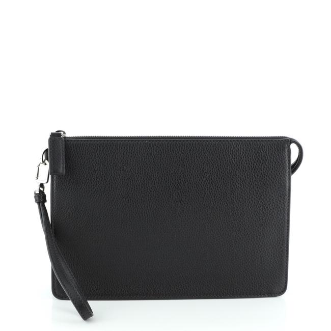 Prada Clutch Black Leather Wristlet
