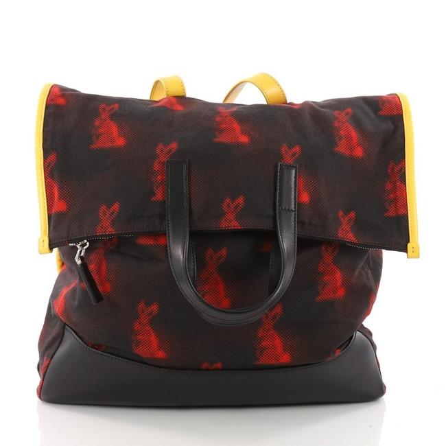 Prada Convertible Printed Black Yessuto Backpack