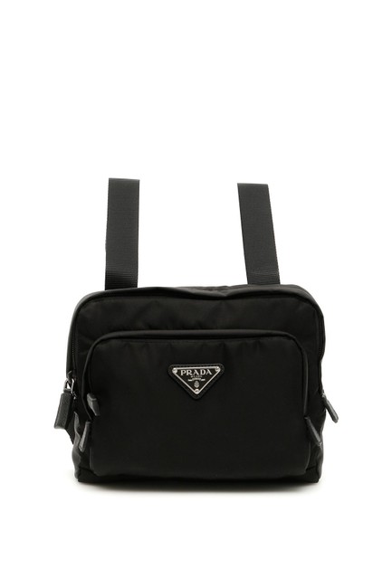 Prada Cr New Vela Black Nylon Backpack