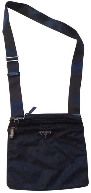 Prada Crossbody Canvas Black Nylon Messenger Bag