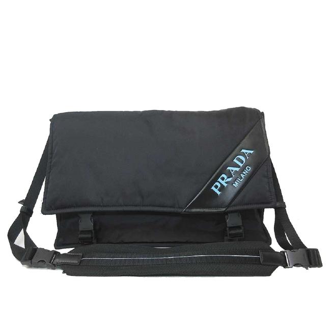Prada Crossbody Colori Misti Tessuto 1bd155 Black Nylon Messenger Bag