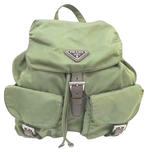 Prada Crossbody Green Khaki Shoulder Olive Nylon Backpack