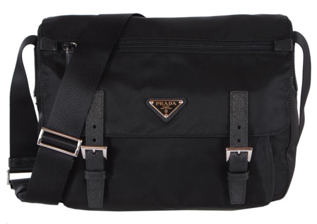 Prada Crossbody New Tessuto Black Nylon Messenger Bag