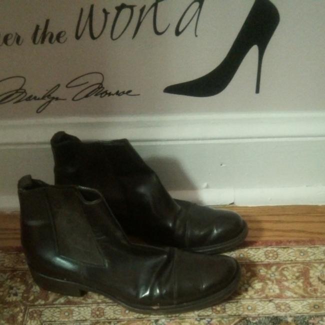 Prada Dark Brown Low Heel BootsBooties