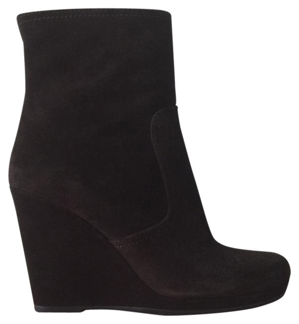 Prada Dark Brown Suede BootsBooties