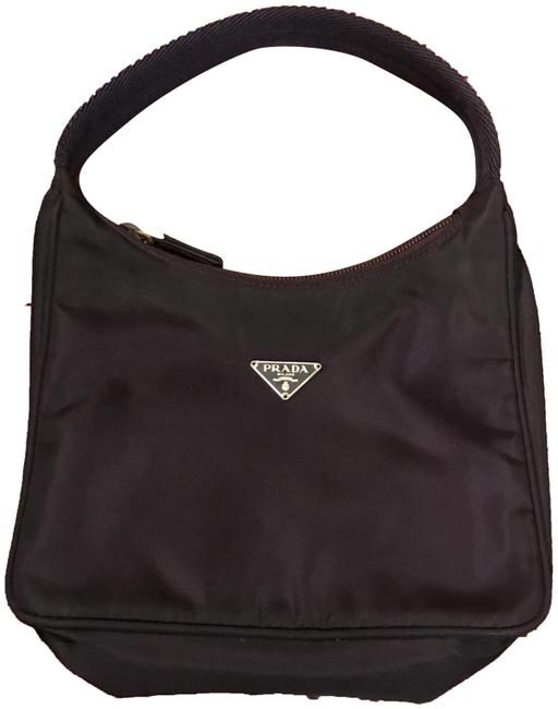 Prada Dark Purple Nylon Baguette