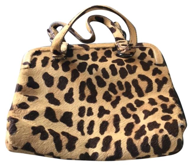Prada Day Leopard Haircalf Baguette