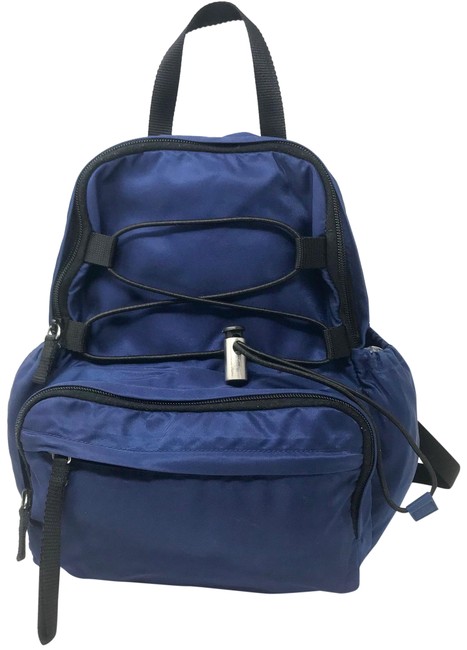 Prada DaypackBackpack Royal Blue Nylon Backpack