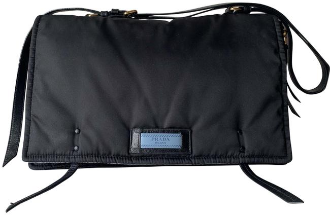 Prada Etiquette Black Nylon Messenger Bag