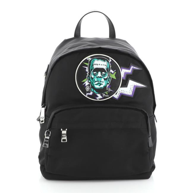 Prada Frankenstein Zip Tessuto Black Nylon Backpack