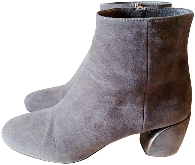 Prada Gray Ankle BootsBooties