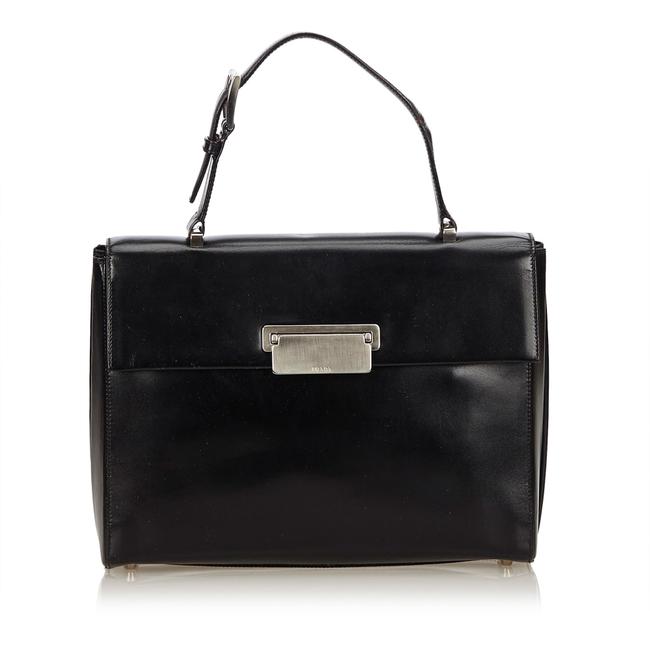 Prada Handbag Black Leather X Others Baguette