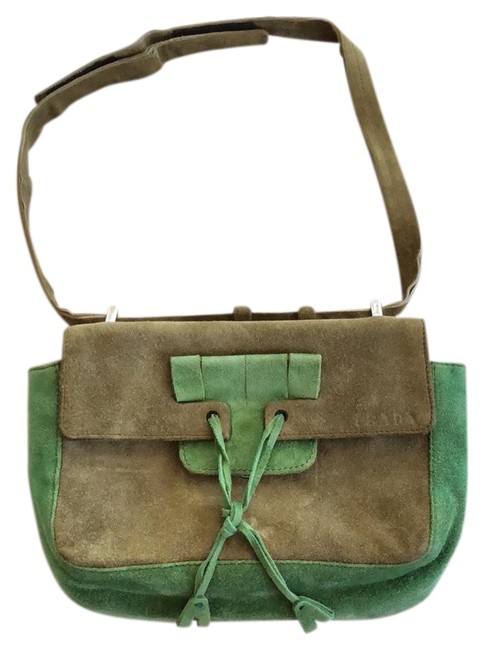 Prada Handbag Suede Baguette