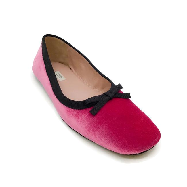 Prada Hot Pink Velvet Flats
