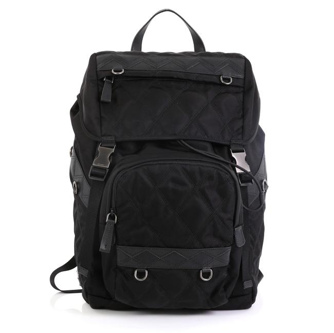 Prada Impunto Large Black Tessuto Backpack