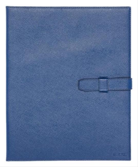 Prada Ipad Case Navy Saffiano Leather Laptop Bag