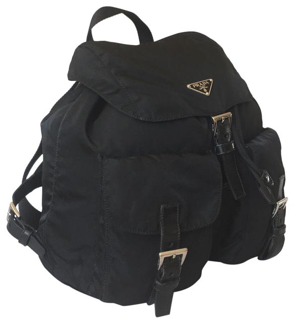 Prada Medium Black Nylon Backpack