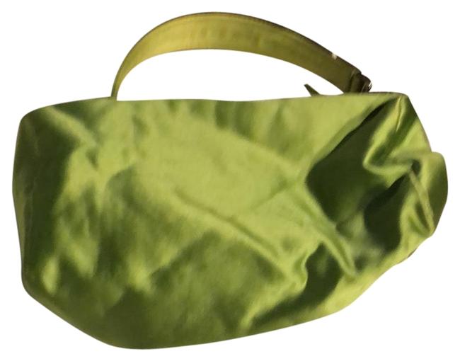 Prada Mini Bag Green Satin Baguette