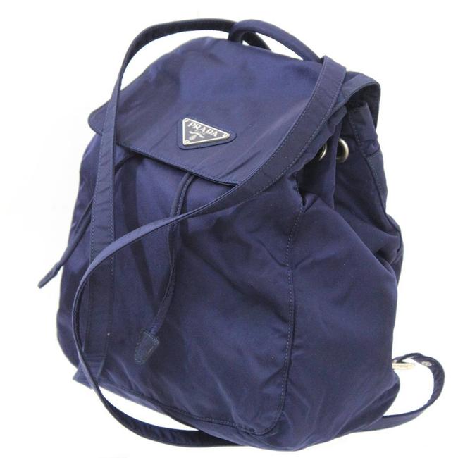 Prada MiniNavy Nylon Backpack
