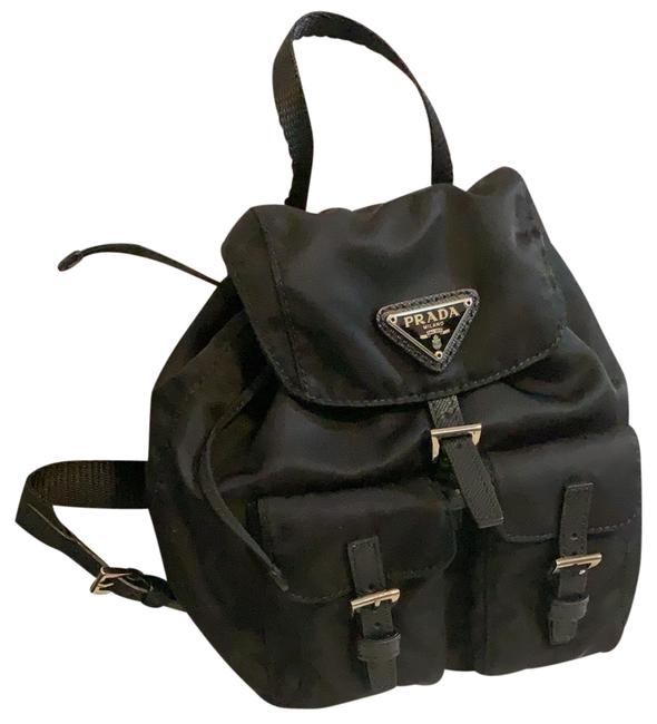 Prada Mini with Chain Black Backpack