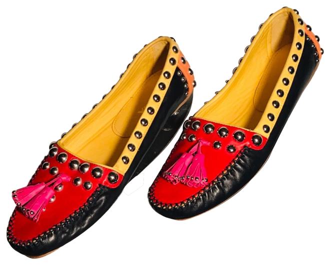 Prada Multi color Studded Flats