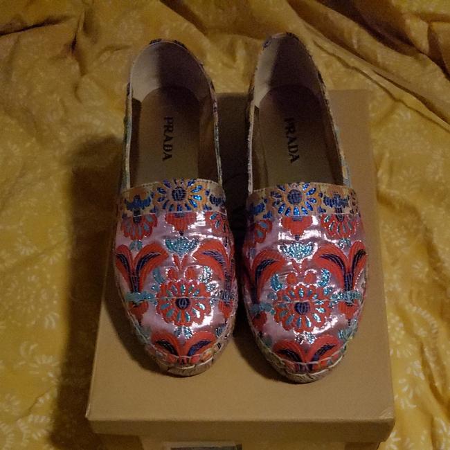 Prada Multicolor Brocade Calzature Donna Flats
