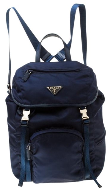 Prada Navy Blue Nylon Backpack