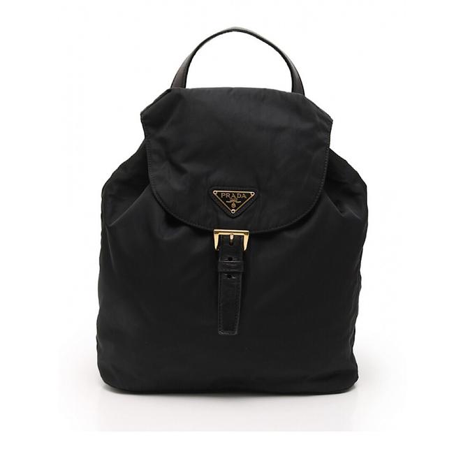 Prada Nero Gold Chain Mini Backpack