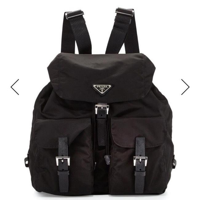 Prada New Without Tag Vela Large Black Nylon Backpack