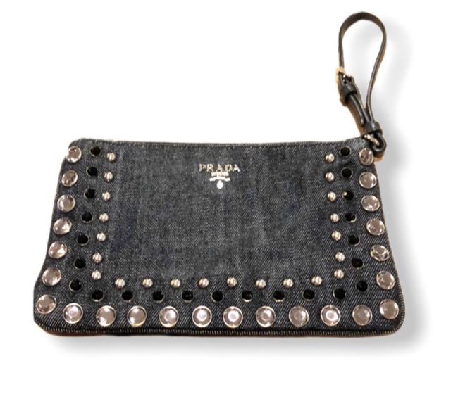 Prada Nwot Denim Wristlet