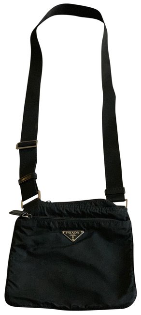 Prada Nylon Classic Black Messenger Bag