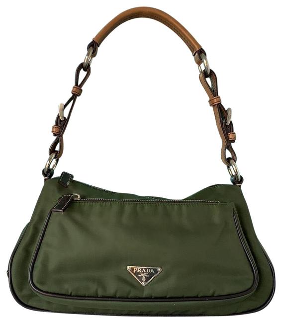 Prada Nylon Mixed Baguette