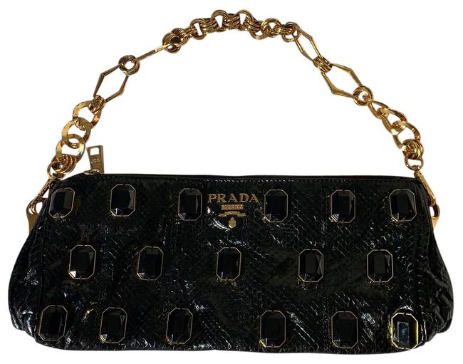 Prada Pietre Snakeskin Baguette