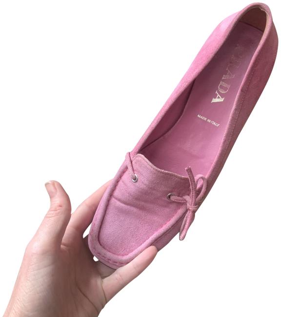 Prada Pink Loafer Flats