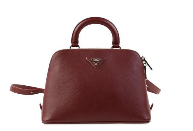 Prada Promenade Red Saffiano Leather Backpack