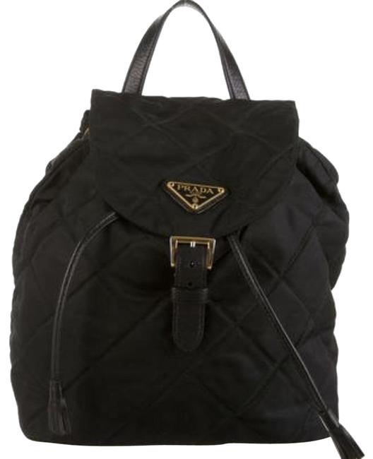 Prada Quilted Black Nylon Backpack