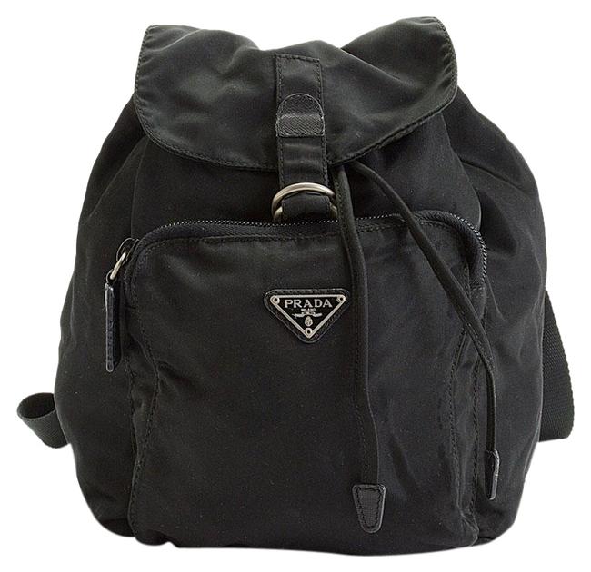 Prada Rdc10418 Mini Black Nylon Backpack