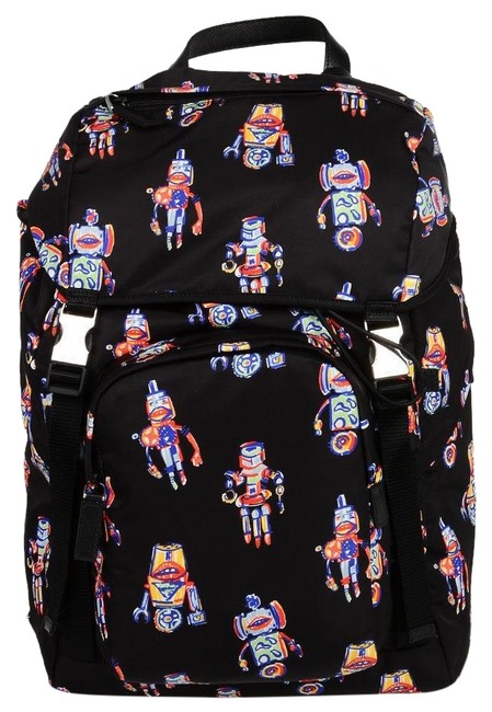 Prada Robot Black Nylon Backpack