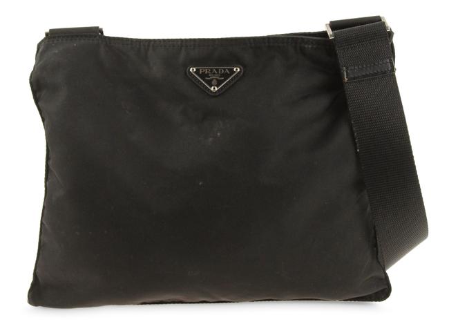 Prada Shoulder Black Nylon Messenger Bag