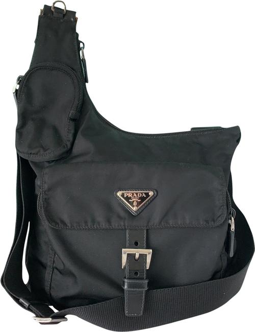 Prada Sling Black Nylon Messenger Bag