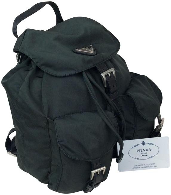 Prada Small Anthracite Gray Nylon Backpack