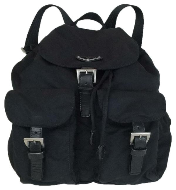 Prada Small Black Backpack