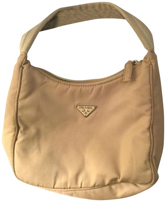 Prada Tan Nylon Baguette