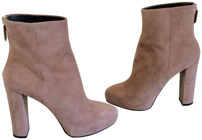 Prada Taupe Suede Platform BootsBooties