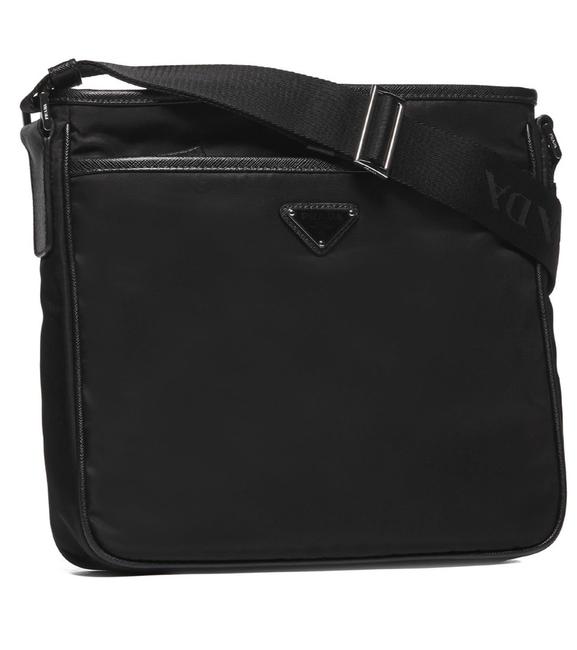 Prada Tessuto Black Nylon Messenger Bag
